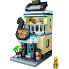 Children's toys assemble lego puzzles Mini street musical instrument store Loz 1623